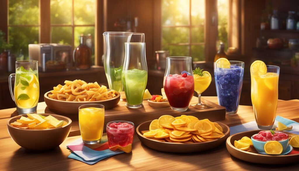 Game Night Snacks and Drinks