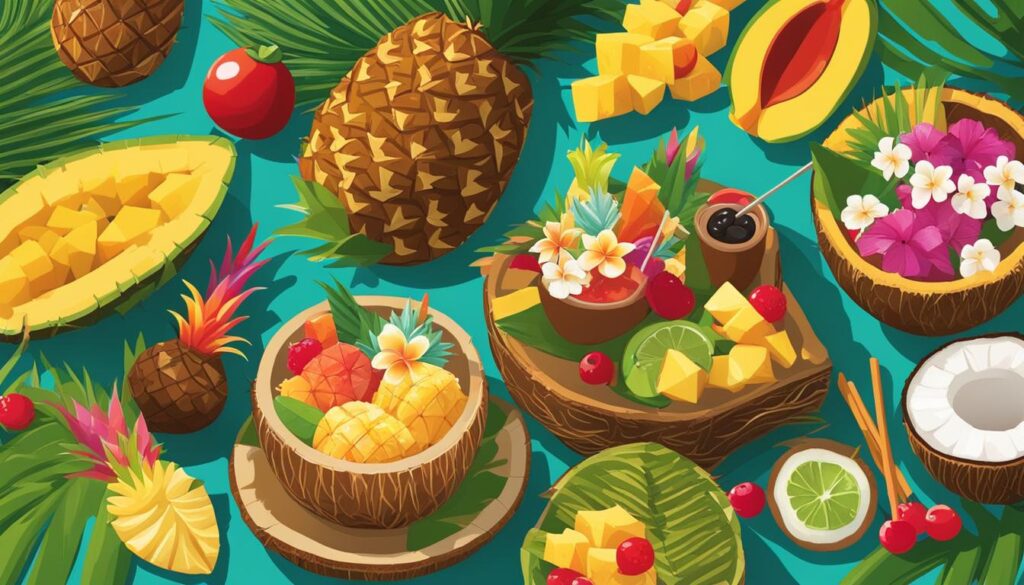 Hawaiian Luau Party Food