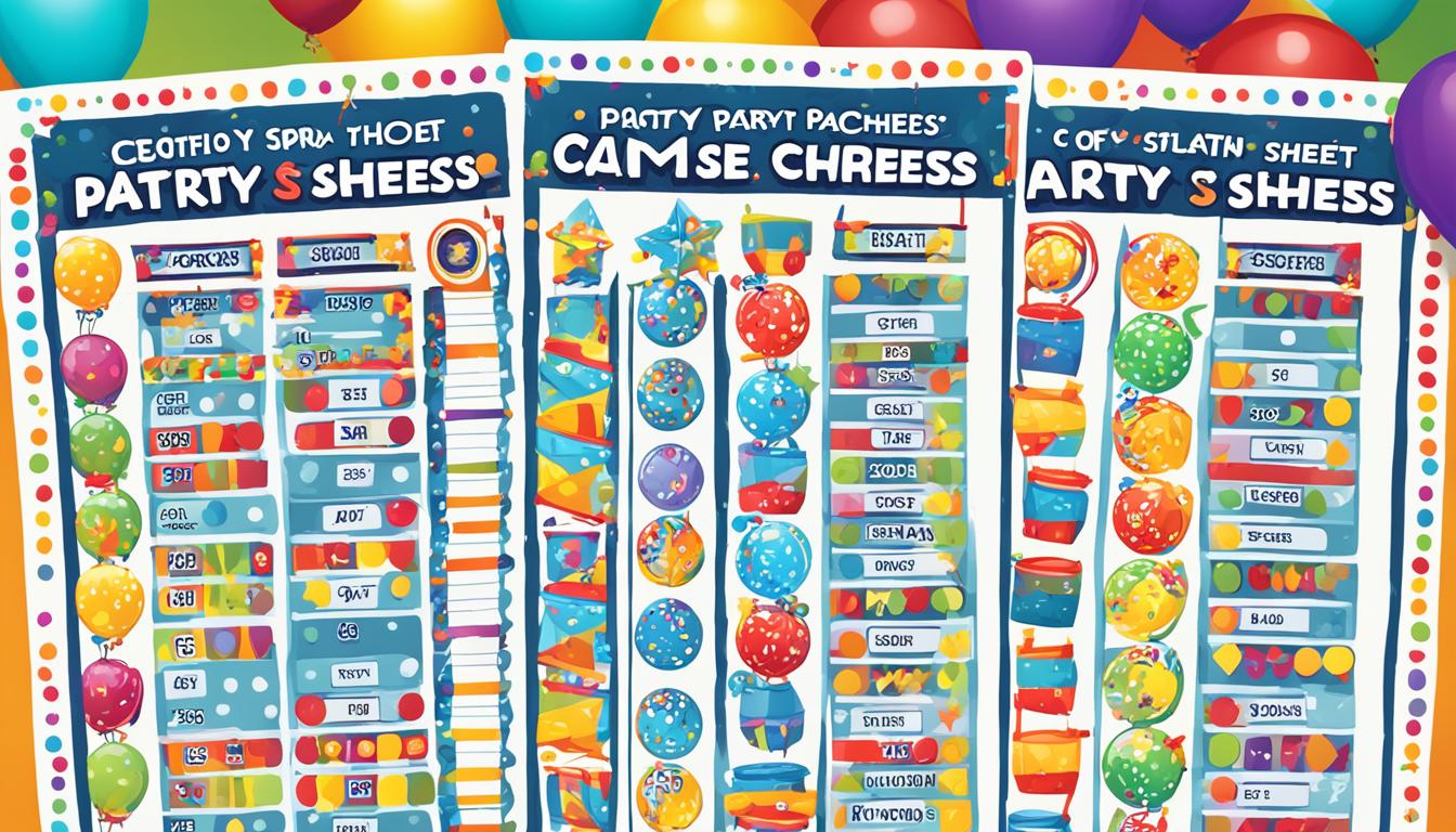 Party Game Score Sheets: Tallying Points for Fun