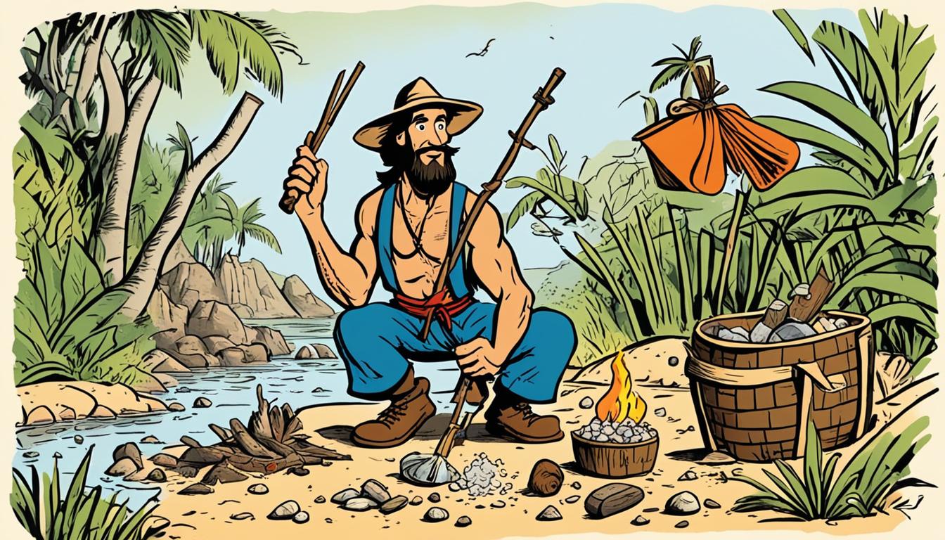 Robinson Crusoe: Surviving on a Desert Island