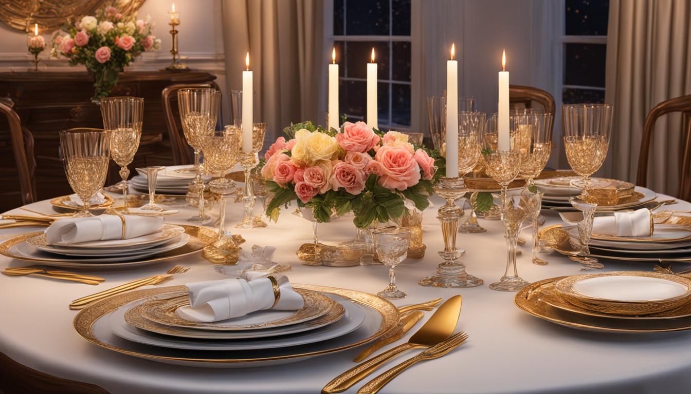 Table Settings for an Elegant Game Night