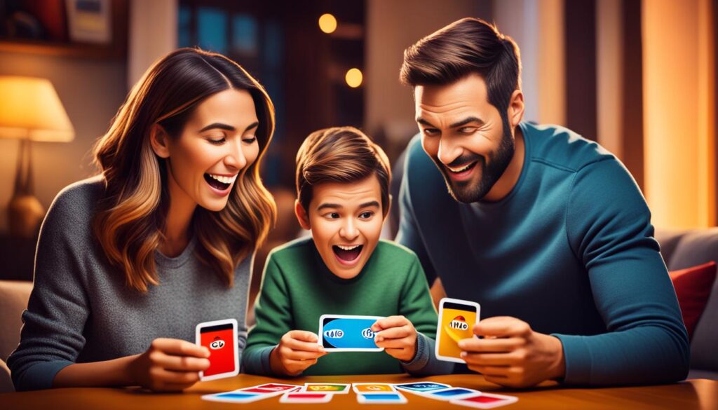 Uno Card Game Family