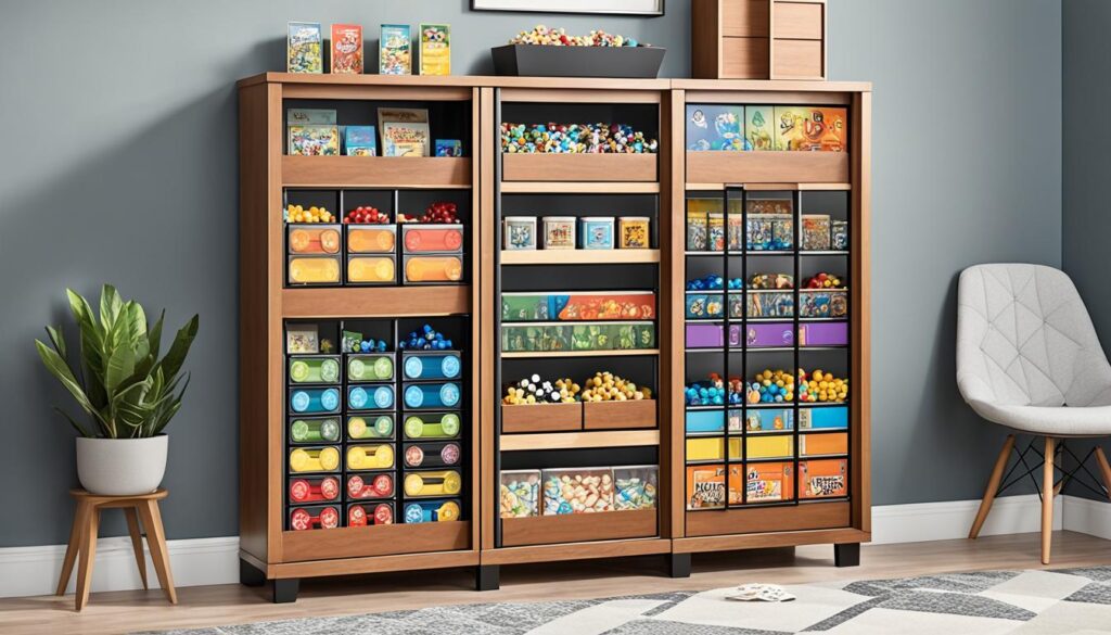 aesthetic board game storage