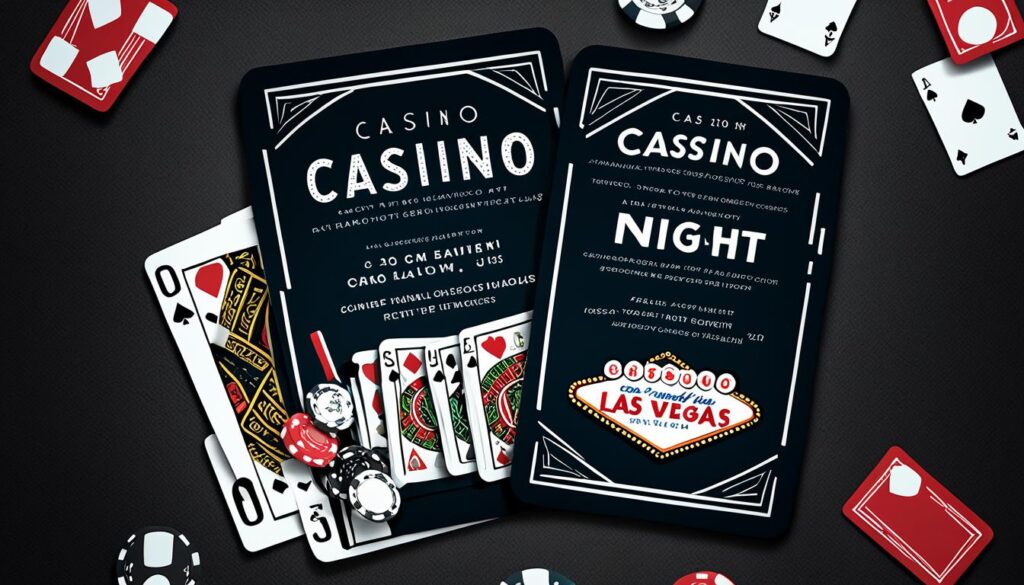 casino night invitation