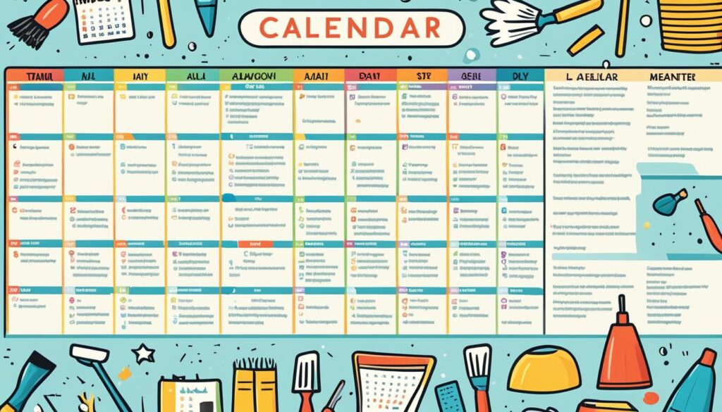 cleaning schedule