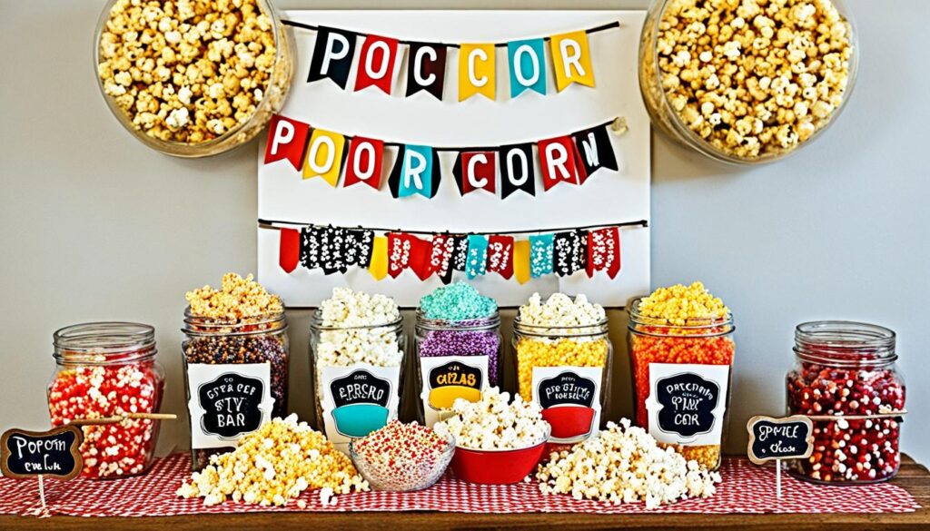 DIY popcorn bar