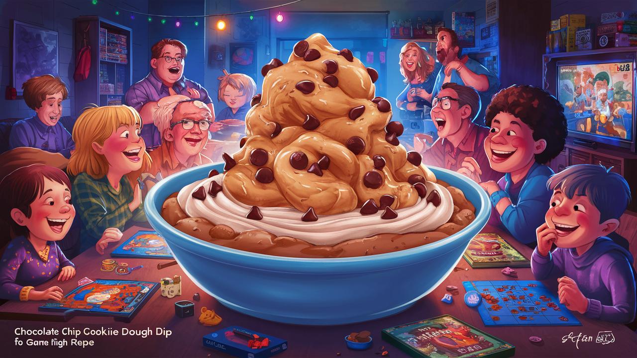 Read more about the article Chocolate Chip Cookie Dough Dip for Game Night Recipe