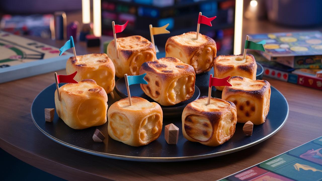 Read more about the article Dice Shaped Mini Grilled Cheese Bites for Game Night