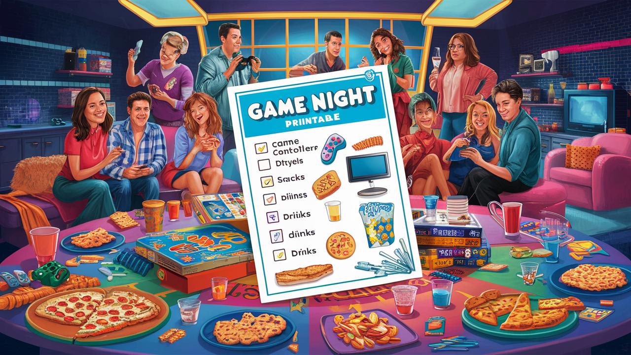 Read more about the article Game Night Checklist Printable: Stay Organized Easily for Perfect Events