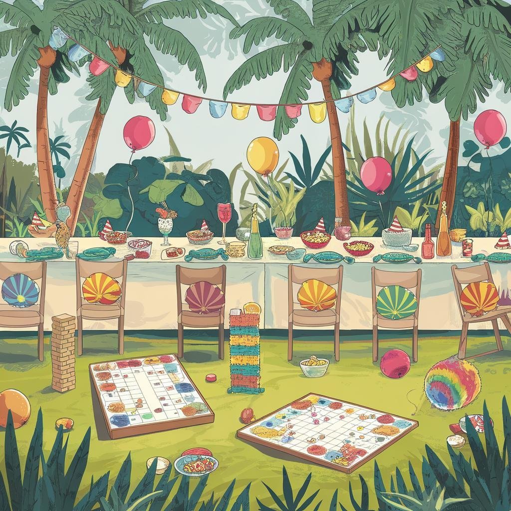 Hawaiian Luau Game Night: Tropical Vibes and Games