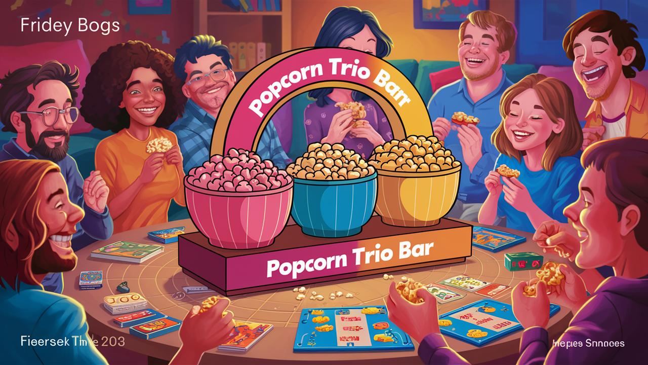 Read more about the article Popcorn Trio Bar: Interactive Snack Station for Game Night Fun